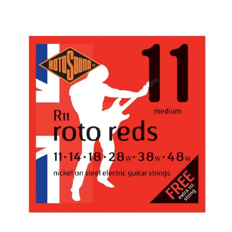 Rotosound Roto Reds Nickels Steel 11-48 鎳合金電吉他弦